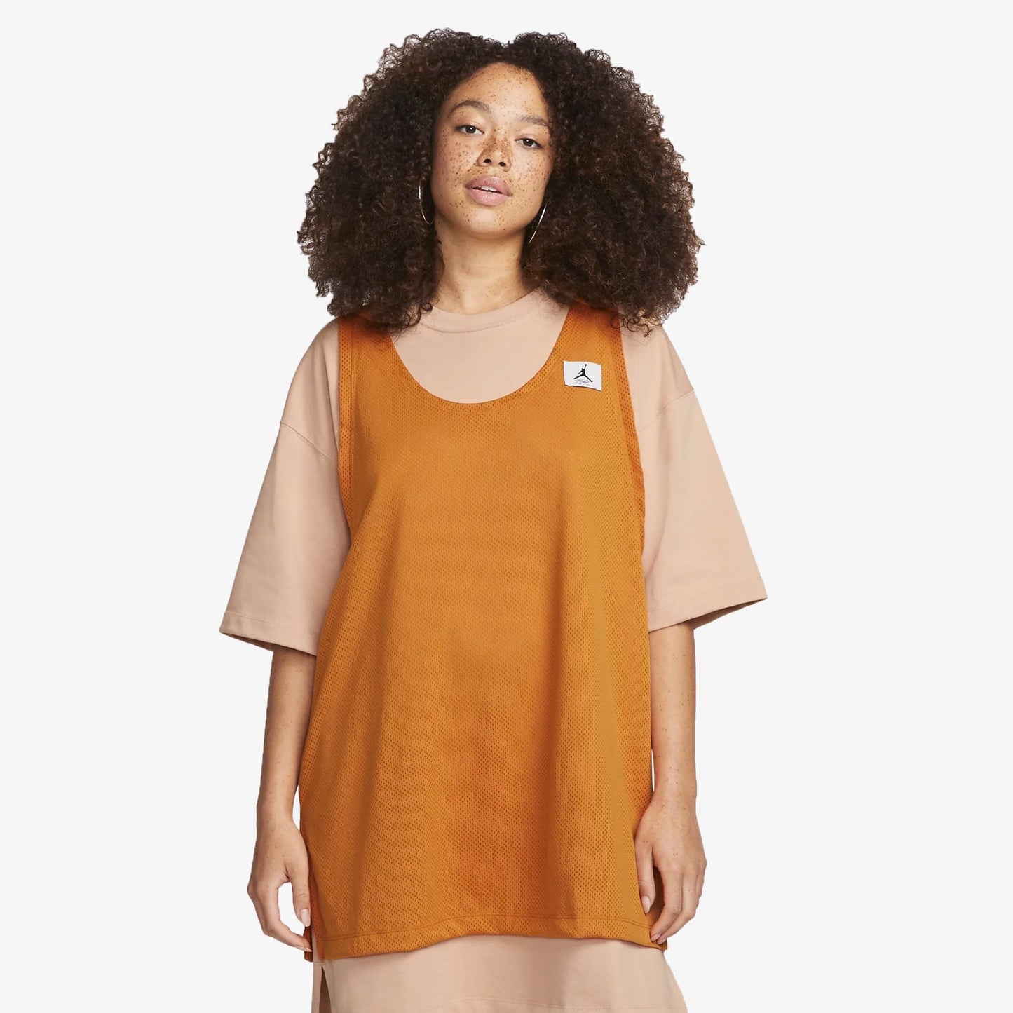 WMN'S JORDAN ESSENTIALS DRESS  'WHITE ONXY / LIGHT CURRY'