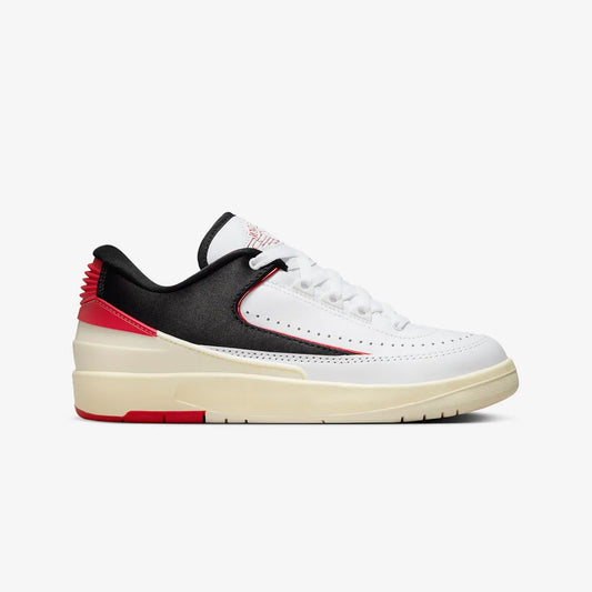 WMN'S AIR JORDAN 2 RETRO LOW  'WHITE/UNIVERSITY RED-BLACK-COCONUT MILK'