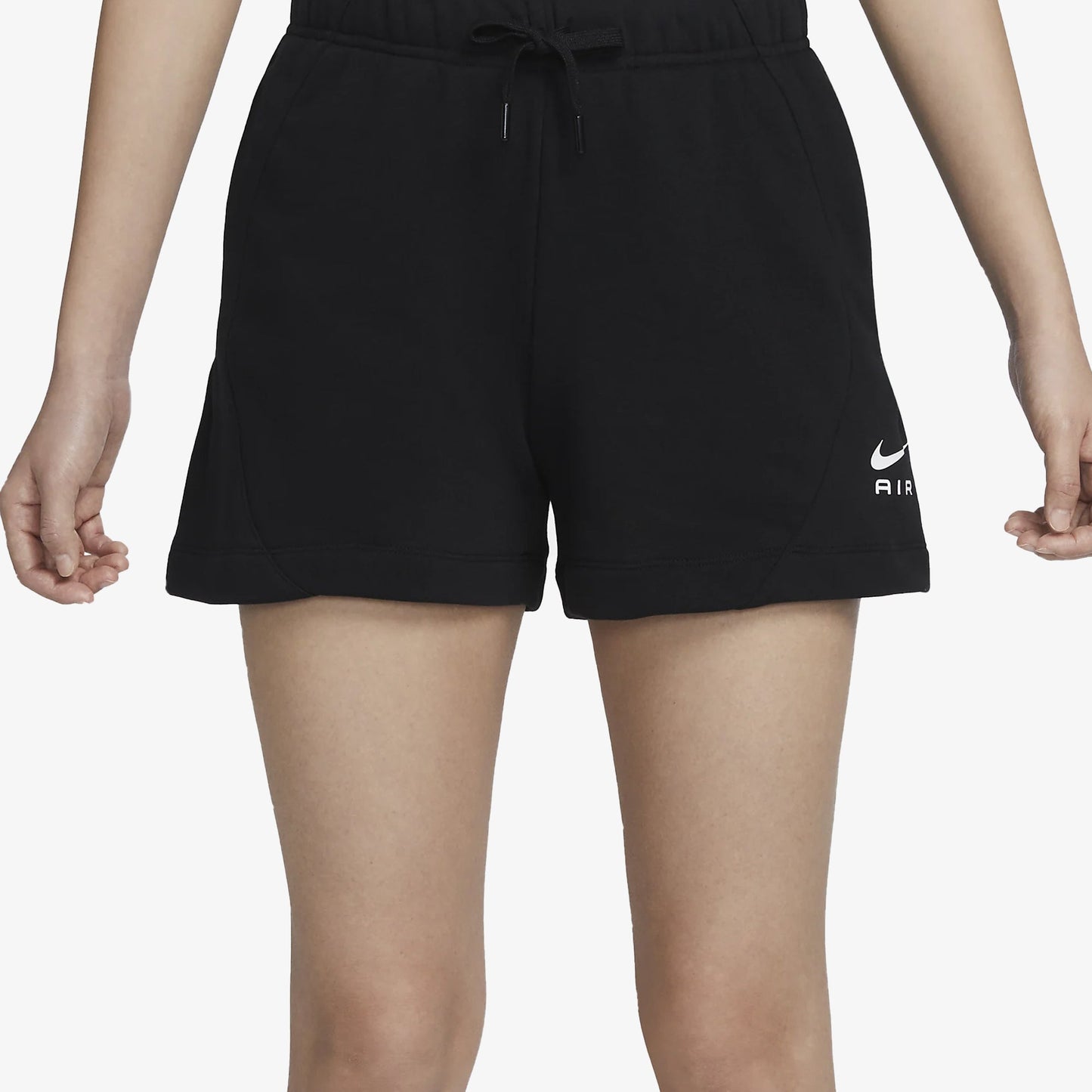 WMN'S MID RISE FLEECE SHORTS  'BLACK'