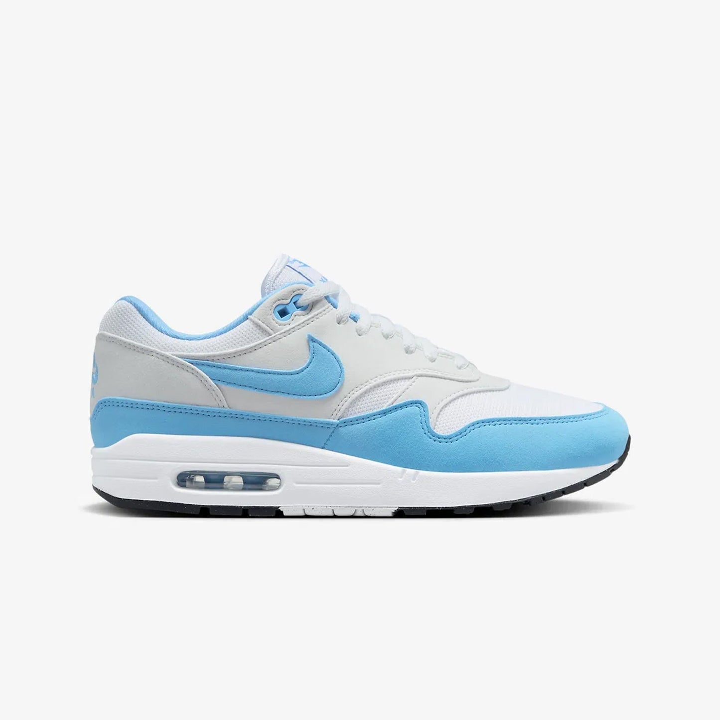 AIR MAX 1  'WHITE/UNIVERSITY BLUE-PHOTON DUST-BLACK'