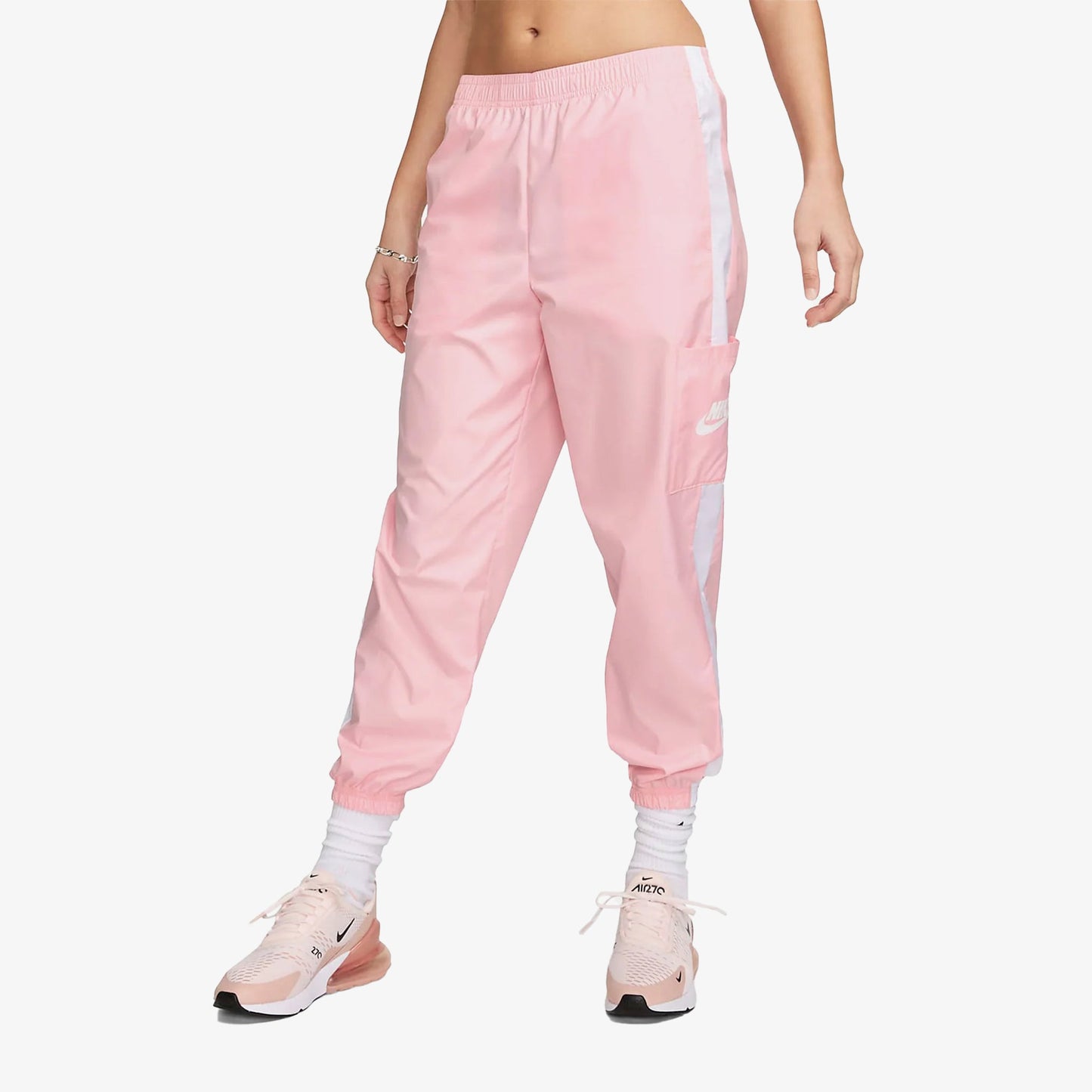 WMN'S WOVEN TROUSERS JOGGERS  'PINK'