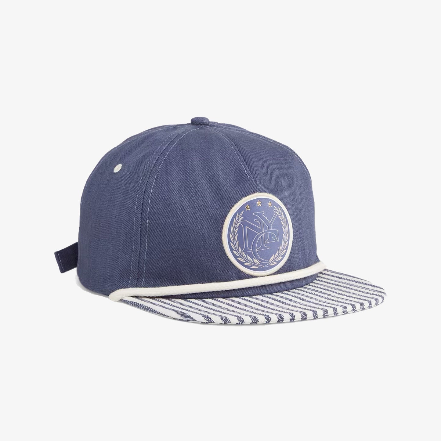 RHUIGI FLAT BRIM CAP  'INKY BLUE'