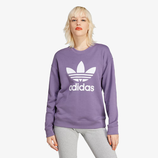 WMN'S TREFOIL CREW SWEATSHIRT  'SHADOW VIOLET'