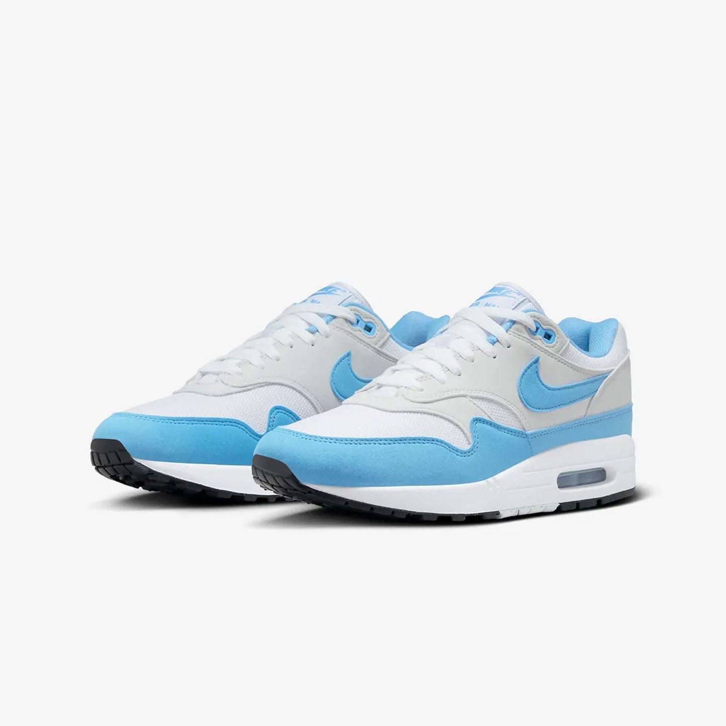 AIR MAX 1  'WHITE/UNIVERSITY BLUE-PHOTON DUST-BLACK'