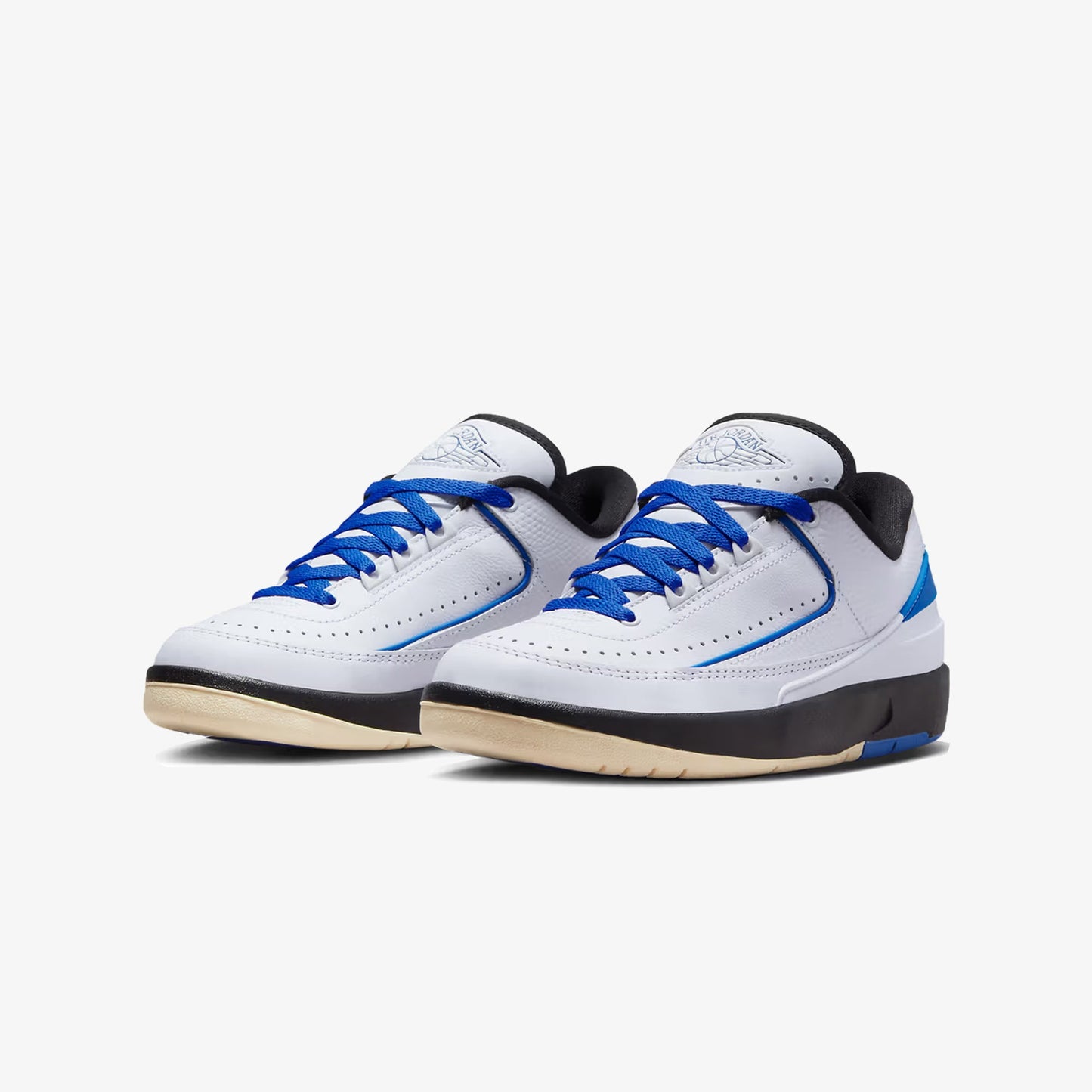 WMN'S AIR JORDAN 2 RETRO LOW  'WHITE/VARSITY ROYAL-BLACK-MUSLIN'