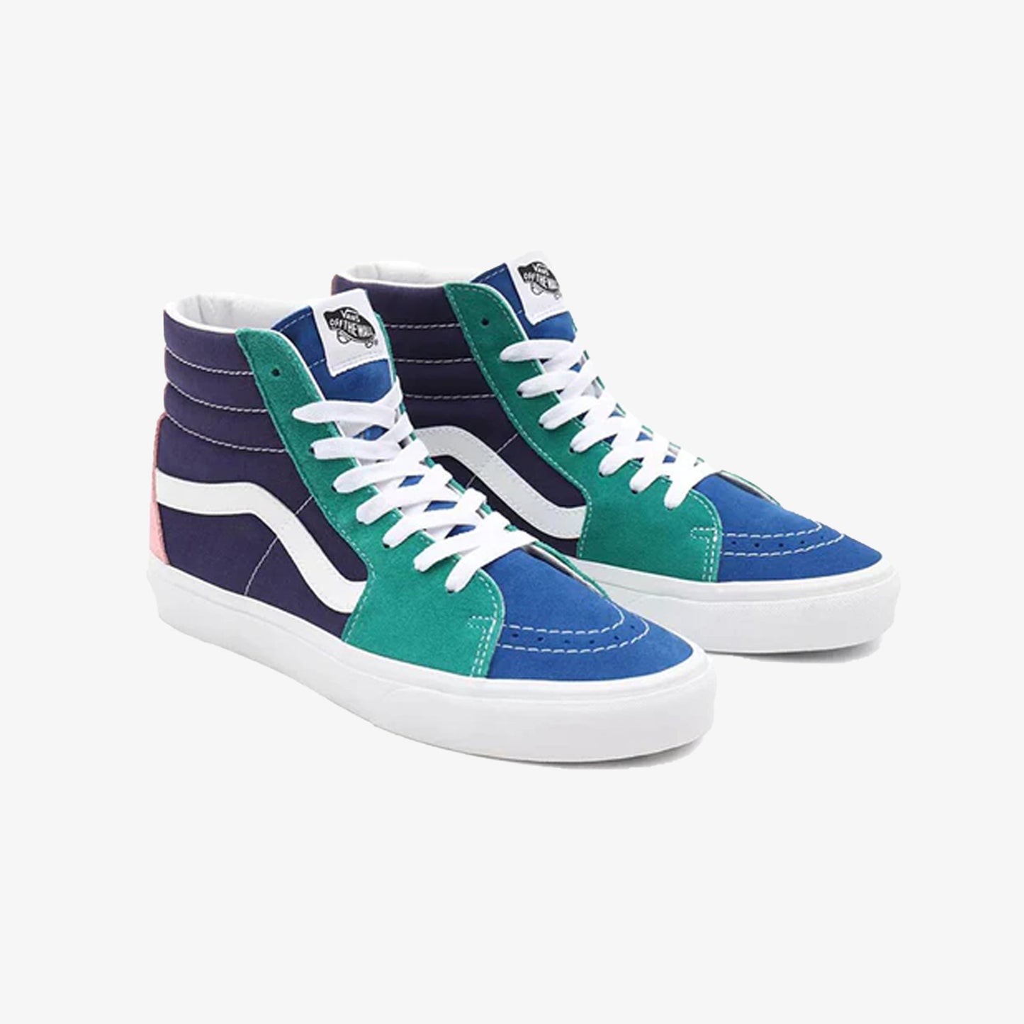 Vans | RETRO COURT SK8-HI  { GREEN/WHITE/BLUE