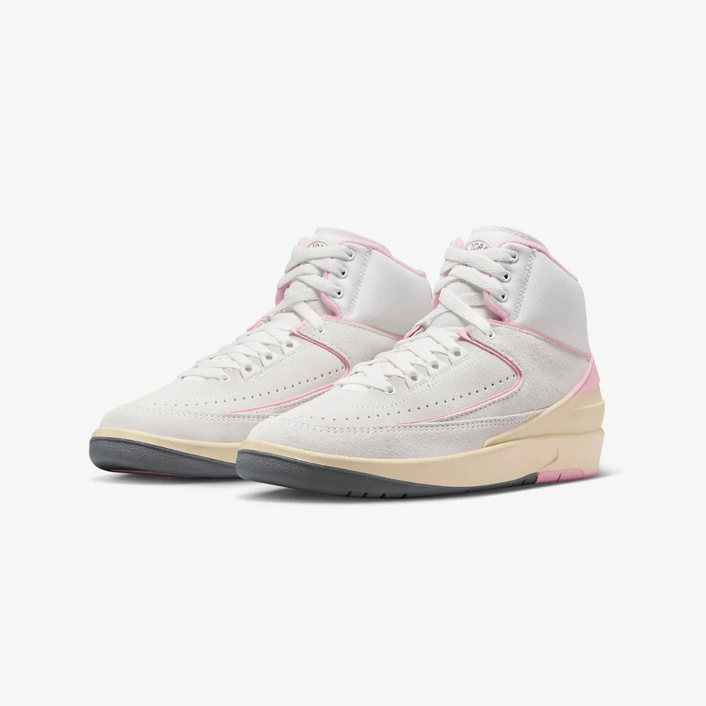 WMN'S AIR JORDAN 2 RETRO  'SUMMIT WHITE/GYM RED-MED SOFT PINK'