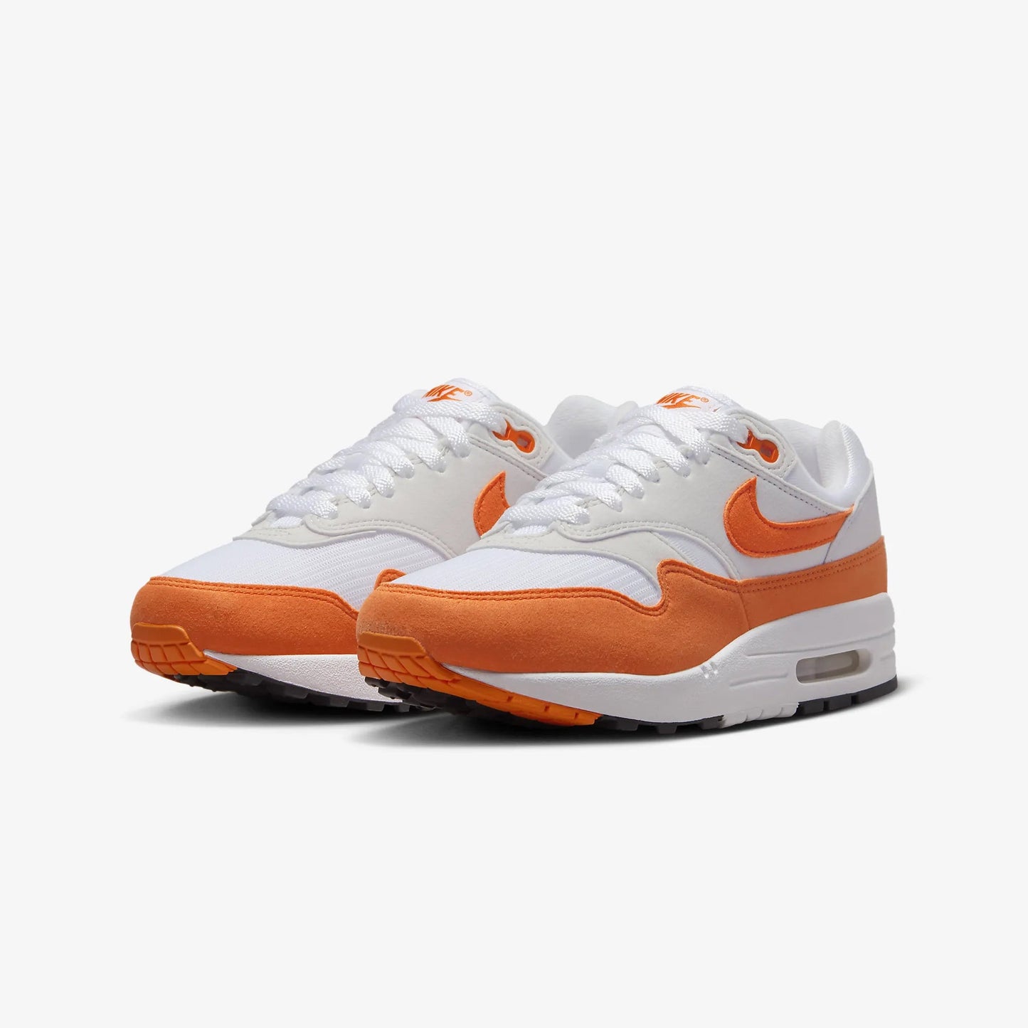 WMN'S AIR MAX 1  'NEUTRAL GREY/SAFETY ORANGE-WHITE-BLACK'