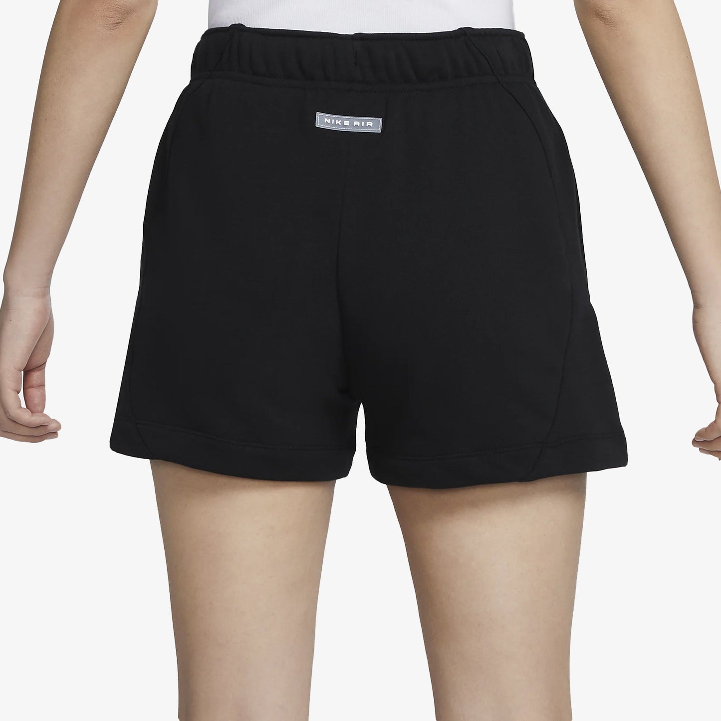 WMN'S MID RISE FLEECE SHORTS  'BLACK'