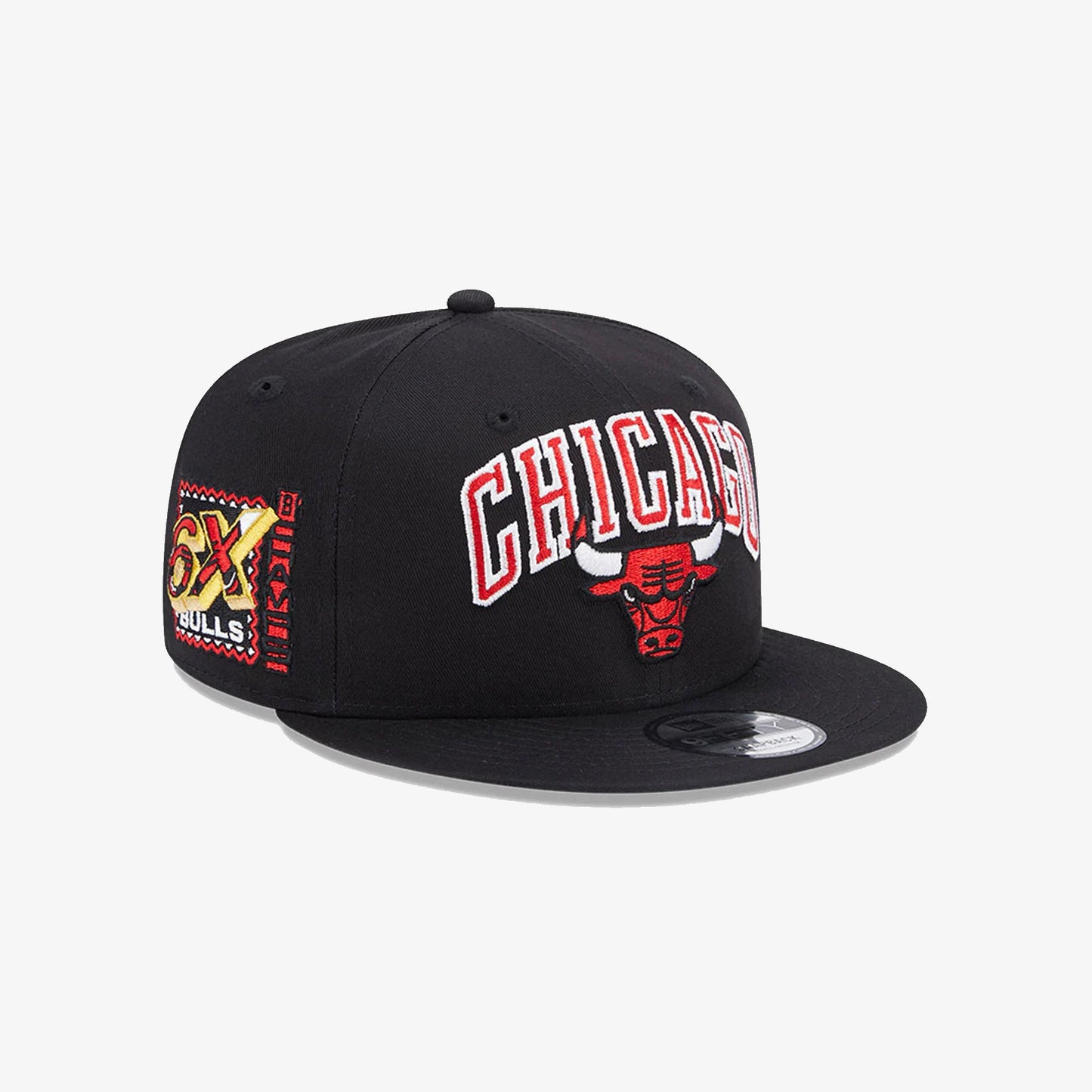 CHICAGO BULLS NBA PATCH BLACK 9FIFTY SNAPBACK CAP  'BLACK'