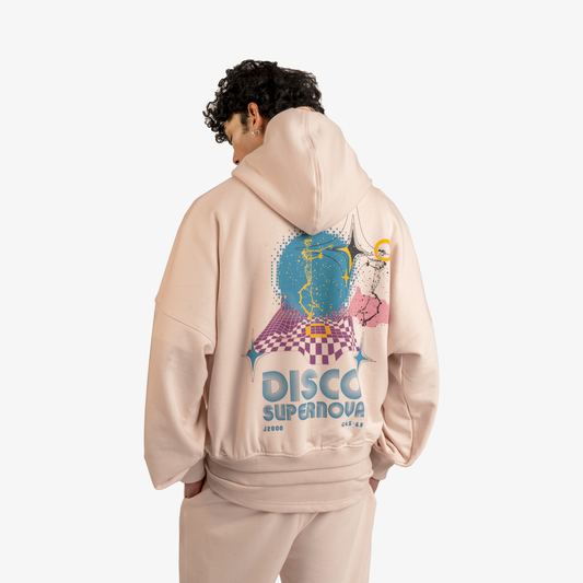 STARRY DISCO HOODIE  'PEACH'