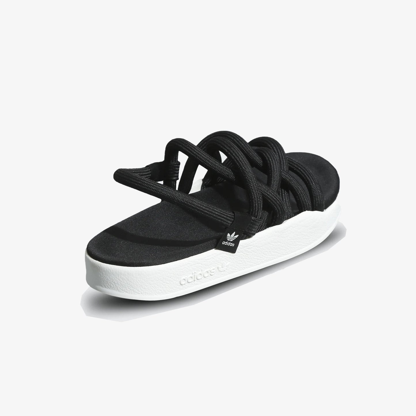 WMN'S ADILETTE NODA SANDALS  'BLACK/WHITE'