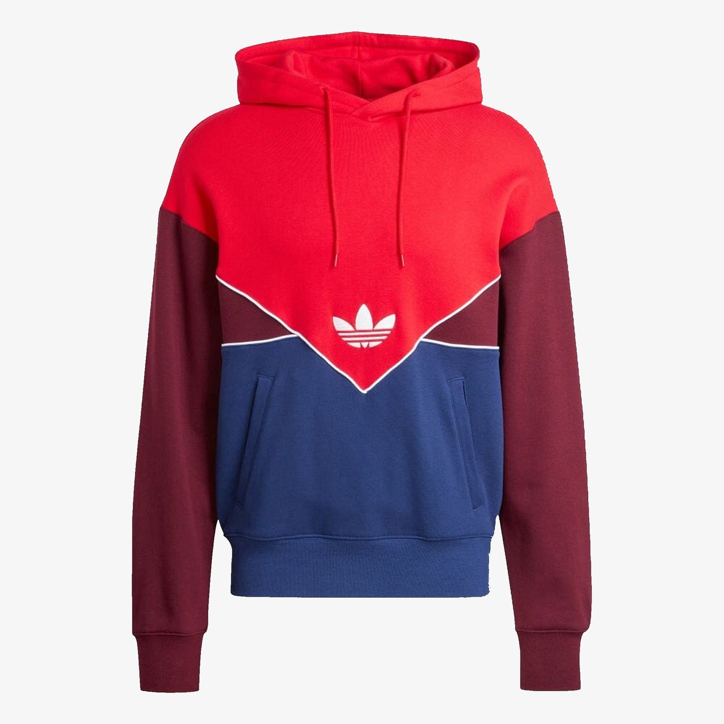 ADICOLOR SEASONAL ARCHIVE HOODIE  'BETTER SCARLET/DARK BLUE/MAROON'