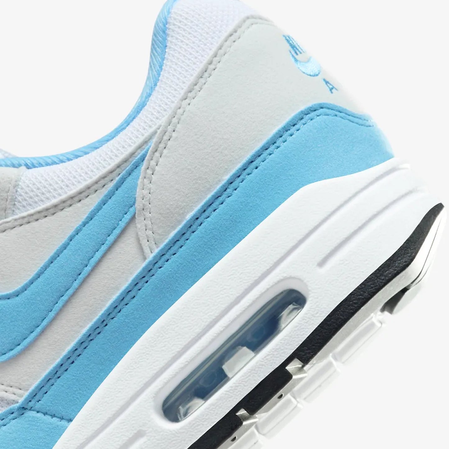 AIR MAX 1  'WHITE/UNIVERSITY BLUE-PHOTON DUST-BLACK'