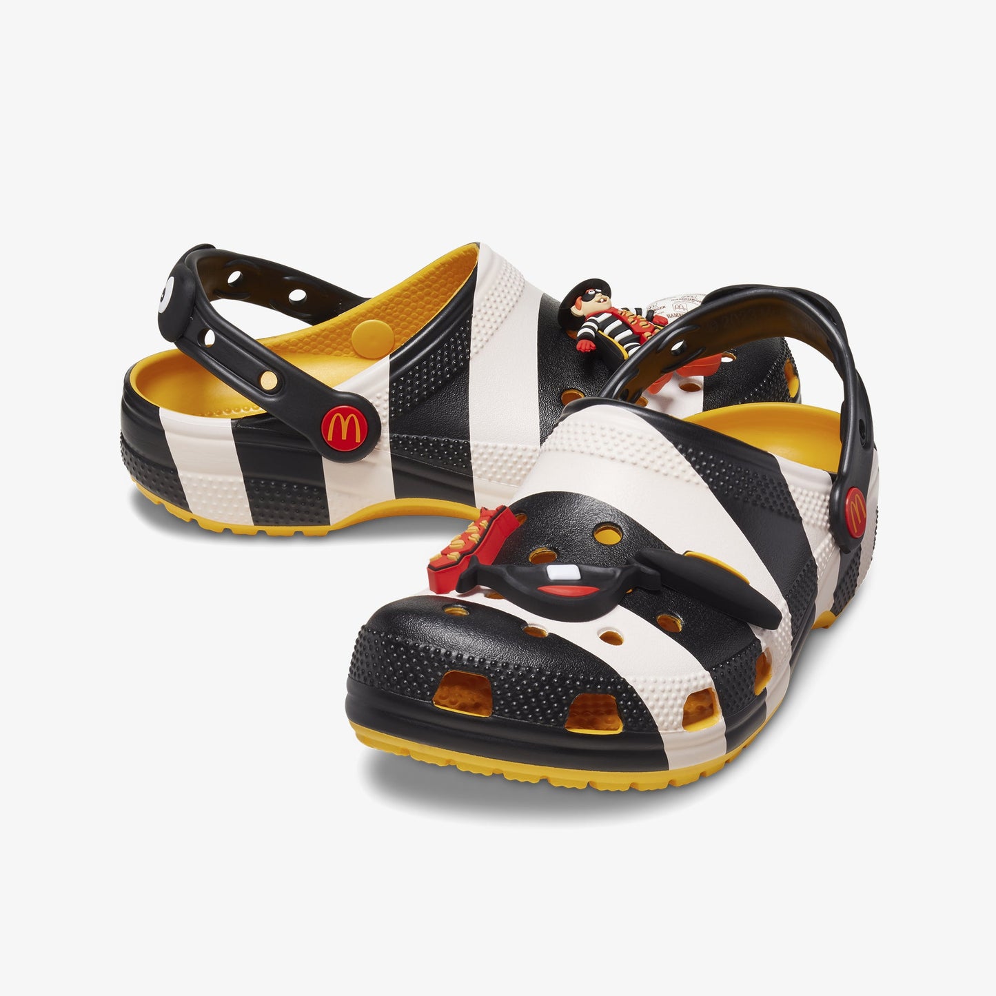 McD x CROCS CLASSIC CLOG HAMBURGLAR  'BLACK/WHITE'