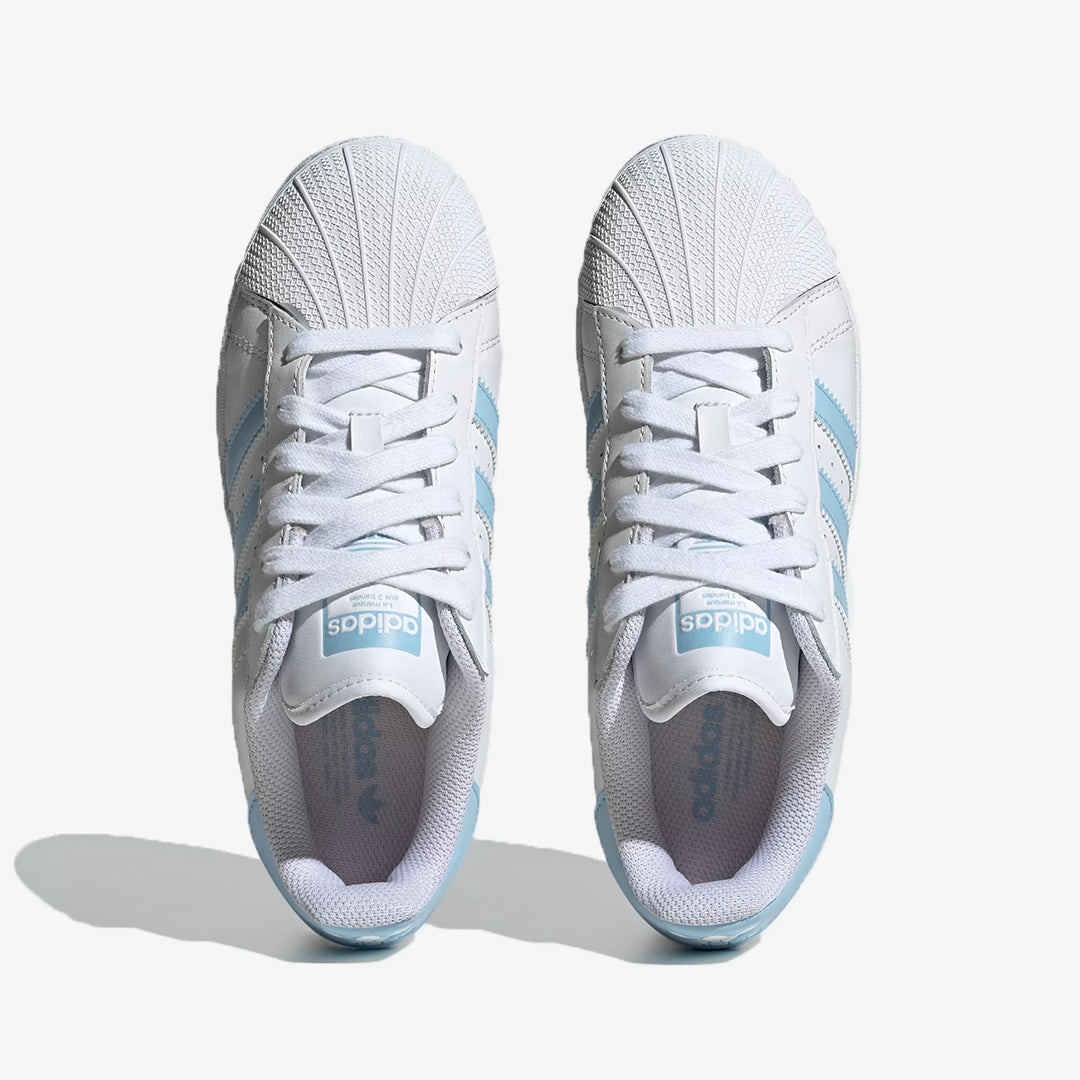 SUPERSTAR XLG TENNIS  'WHITE/SKY BLUE'