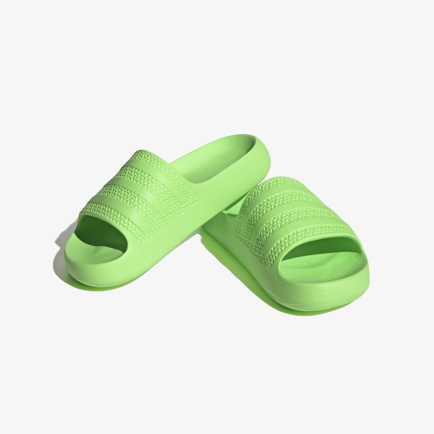 WMN'S 'ADILETTE AYOON SLIDES 'SOLAR GREEN'